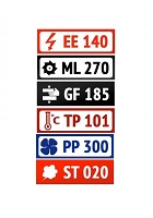 Шильды пластиковые PKB501-PKB599 Шильды пластиковые PKB501-PKB599