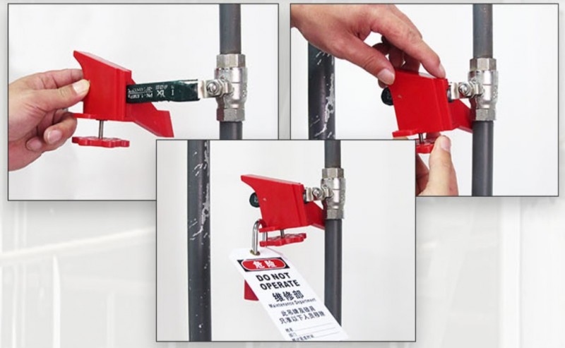 Блокиратор шарового крана BD-8215 Блокиратор шарового крана BD-8215