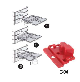 Защелкивающийся блокиратор однополюсных миниавтоматов BD-D06 Защелкивающийся блокиратор однополюсных миниавтоматов BD-D06