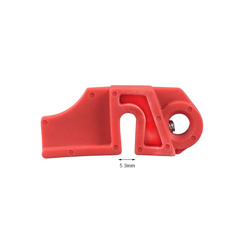 Литой блокиратор автом. выключателей до 5 мм шириной BD-D05-4 Литой блокиратор автом. выключателей до 5 мм шириной BD-D05-4