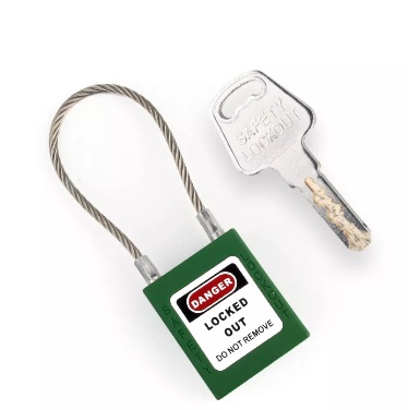 Замок нейлоновый гибкая дужка-трос L=150 мм Ø 3,2 мм BD-G41 Замок нейлоновый гибкая дужка-трос L=150 мм Ø 3,2 мм BD-G41