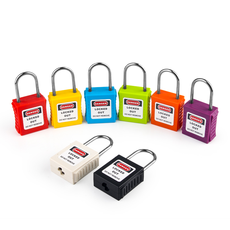 Замок из ABS пластика с нержавеющей дужкой 38 мм Ø 4,0 мм BD-G71 Замок из ABS пластика с нержавеющей дужкой 38 мм Ø 4,0 мм BD-G71