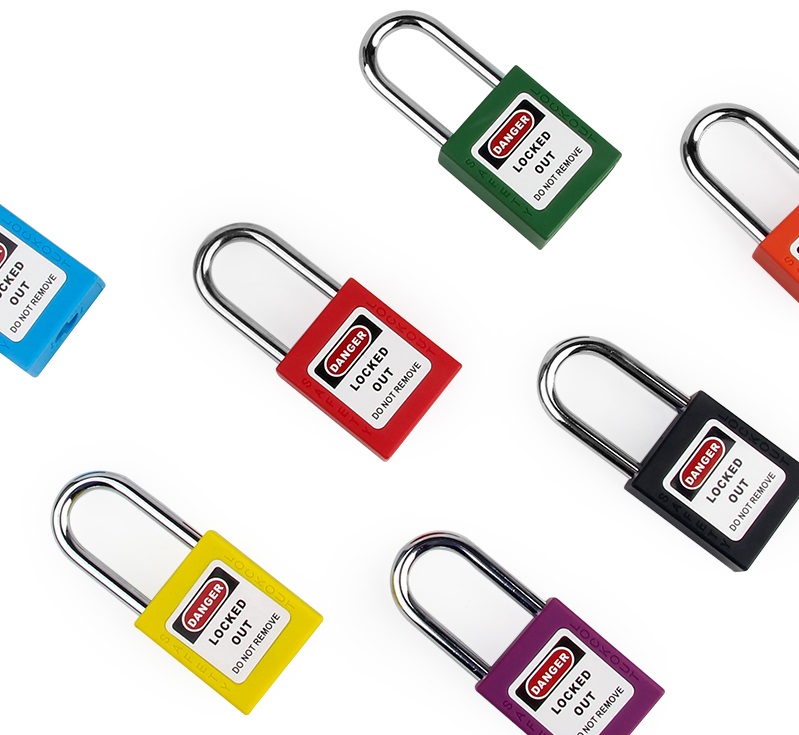 Нейлоновый замок со стальной дужкой 38 мм Ø 6 мм BD-G01 Нейлоновый замок со стальной дужкой 38 мм Ø 6 мм BD-G01