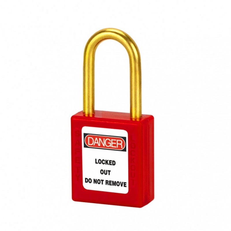 Замок ABS латунная дужка 38 мм Ø 6 мм BD-8551 Замок ABS латунная дужка 38 мм Ø 6 мм BD-8551