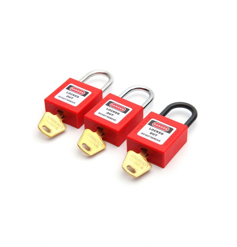 Замок нейлоновый стальная дужка 25 мм Ø 4,7 мм BD-G300 Замок нейлоновый стальная дужка 25 мм Ø 4,7 мм BD-G300