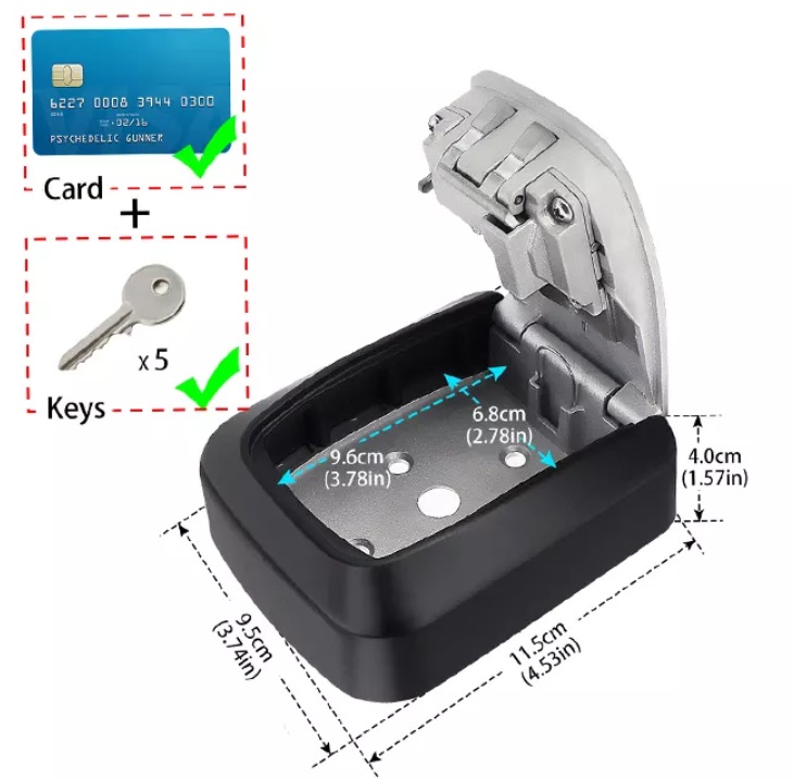 Мини-ключница кодового типа для мастер-ключей PKBMK2 Мини-ключница кодового типа для мастер-ключей PKBMK2