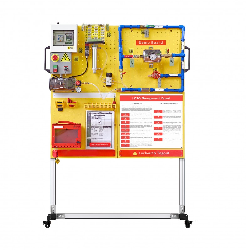 Тренинг-стенд симулятор процедуры LOCKOUT TAGOUT, перекатной WS010 Тренинг-стенд симулятор процедуры LOCKOUT TAGOUT, перекатной WS010
