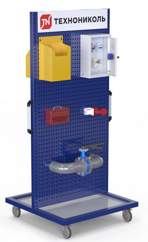 Мобильный тренинг-стенд симулятор LOCKOUT TAGOUT, двухсторонний WS006 Мобильный тренинг-стенд симулятор LOCKOUT TAGOUT, двухсторонний WS006