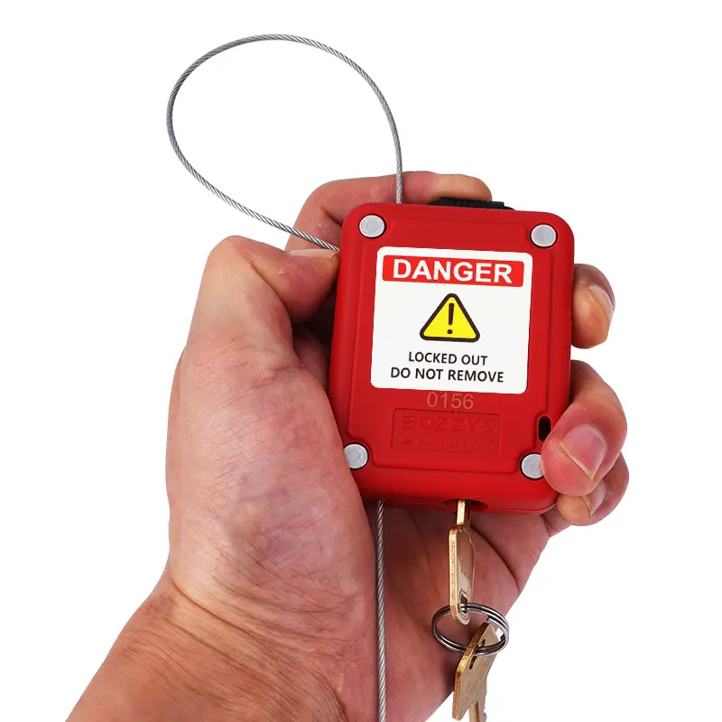 Миниатюрный тросовый блокиратор со встроенным замком LG10 Миниатюрный тросовый блокиратор со встроенным замком LG10