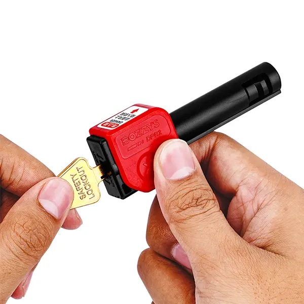 Блокиратор MSB автоматов со встроенным замком DPR1 Блокиратор MSB автоматов со встроенным замком DPR1